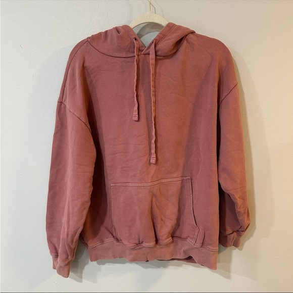 Offline By Aerie Oversized Dusty Rose Mauve Pink Hoodie Women’s Size Small - Picture 2 of 5